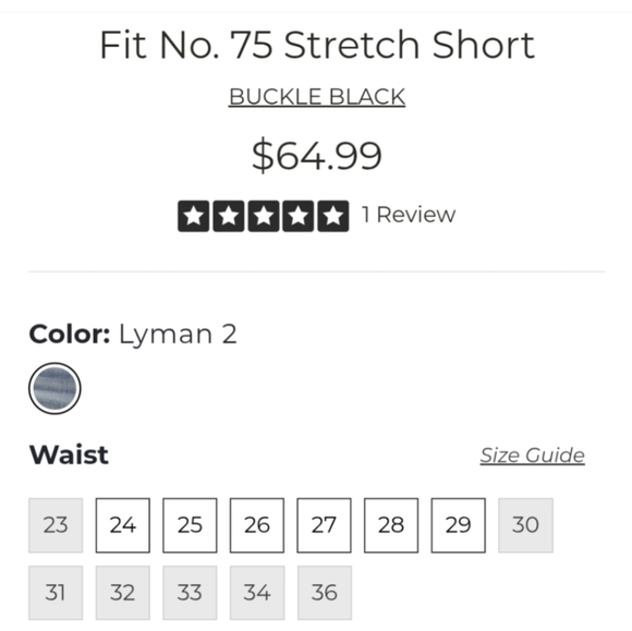 Sz 14/16 Buckle BLACK Fit 75 High Rise Shorts Sz 33 BBW1755 Ripped Distressed - Picture 5 of 9